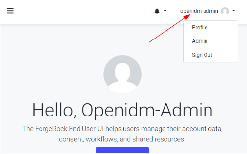 OpenIDM successful login