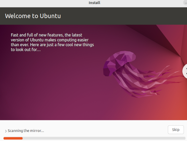 Ubuntu installation process