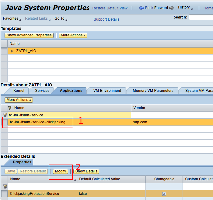 SAP clickjacking step 3