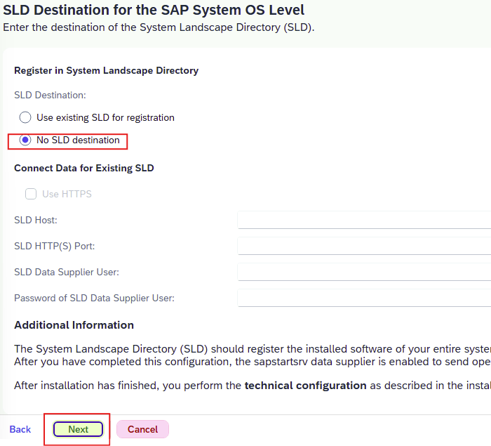 SAP NetWeaver 7.5 installation step 30