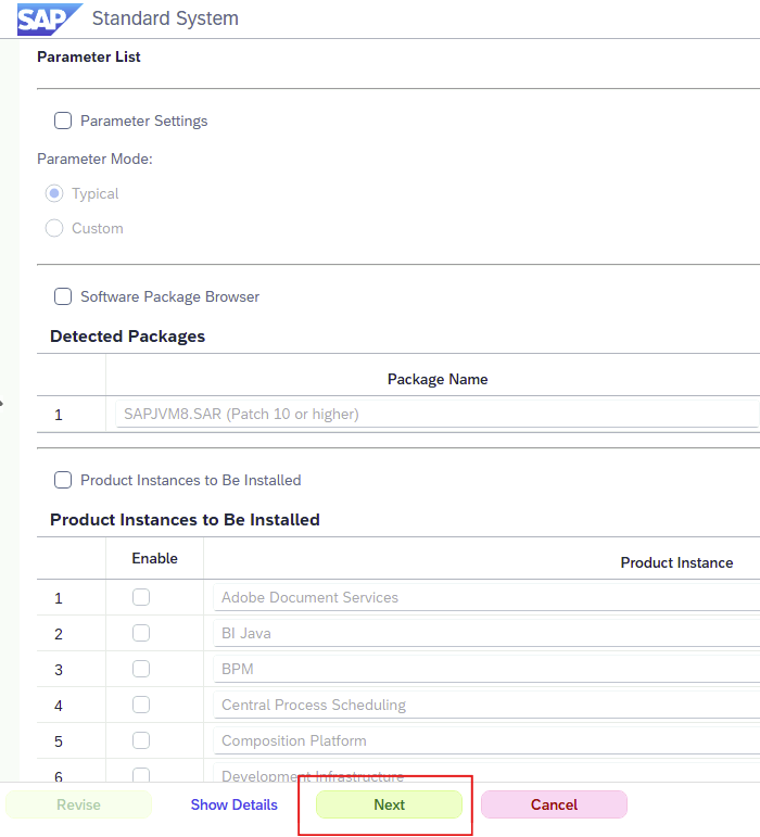 SAP NetWeaver 7.5 installation step 31