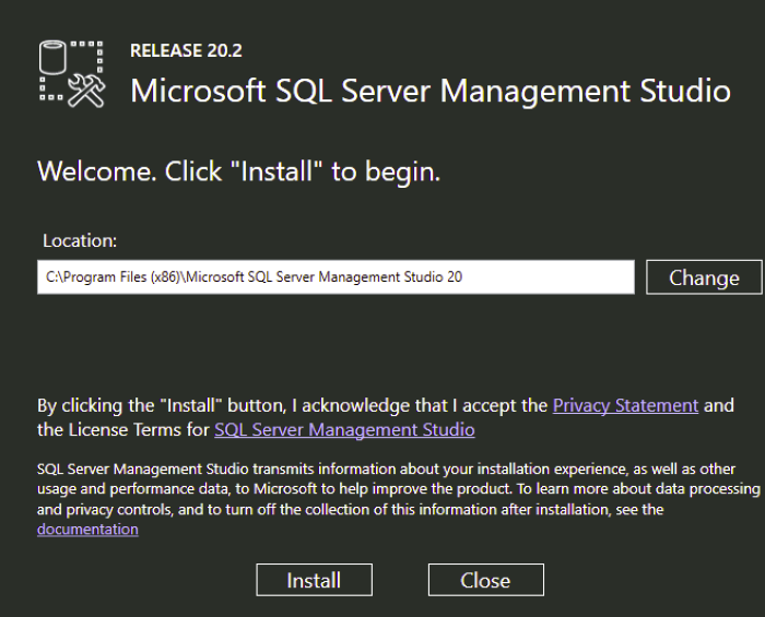 MSSQL 2019 setup step 12