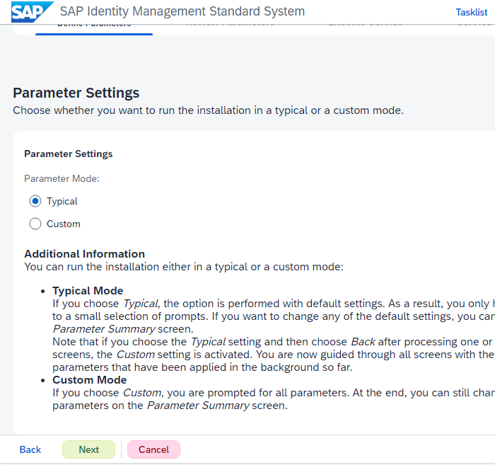 SAP IDM 8 setup step 5