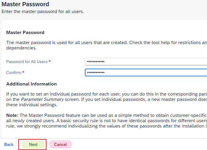 SAP IDM 8 setup step 7