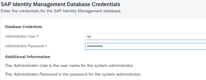 SAP IDM 8 setup step 12