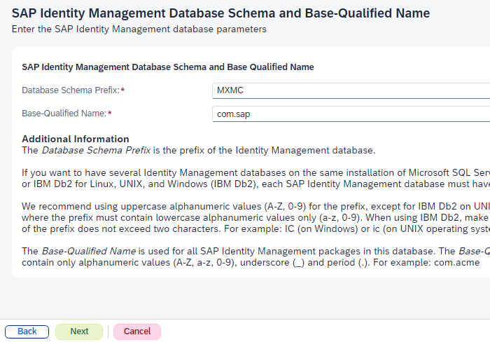 SAP IDM 8 setup step 13