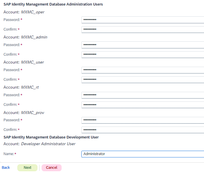 SAP IDM 8 setup step 14