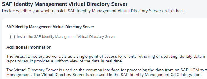 SAP IDM 8 setup step 21