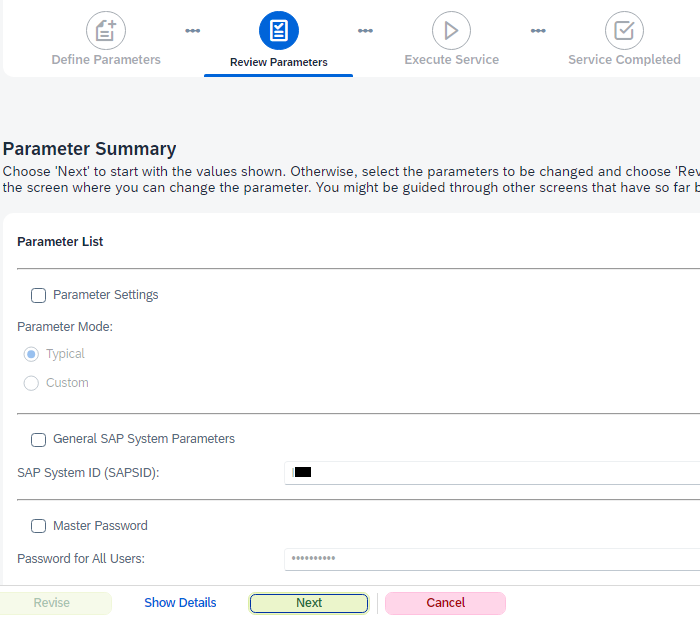 SAP IDM 8 setup step 24